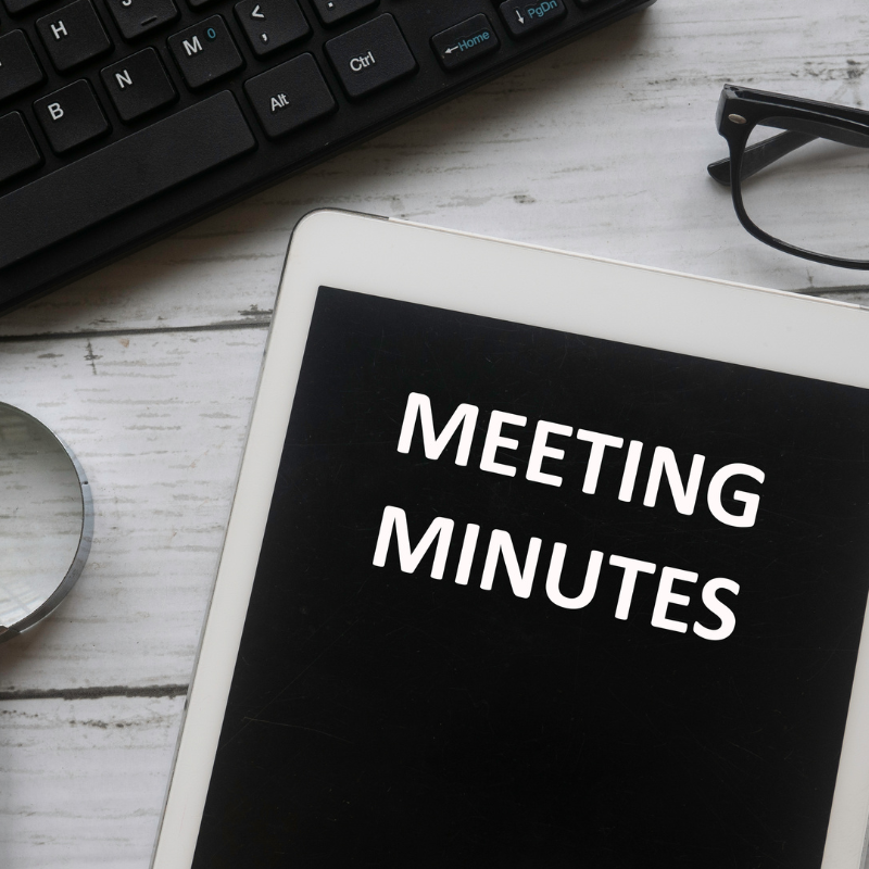 See the meeting minutes for the Friends for an entire year.