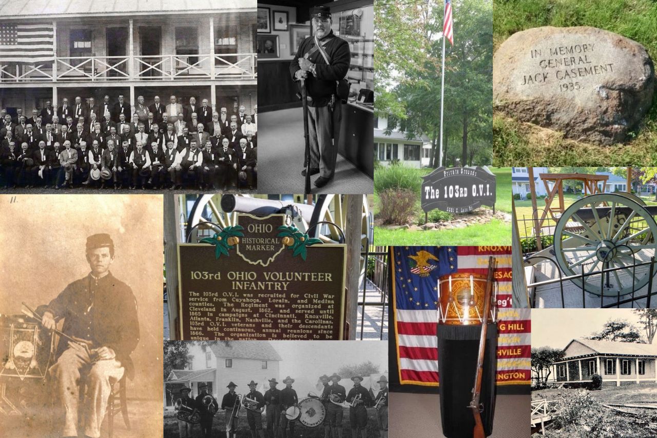A collage of the 103rd Ohio Voluntary Infantry