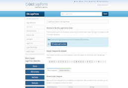 Ohio Legal Forms database screenshot