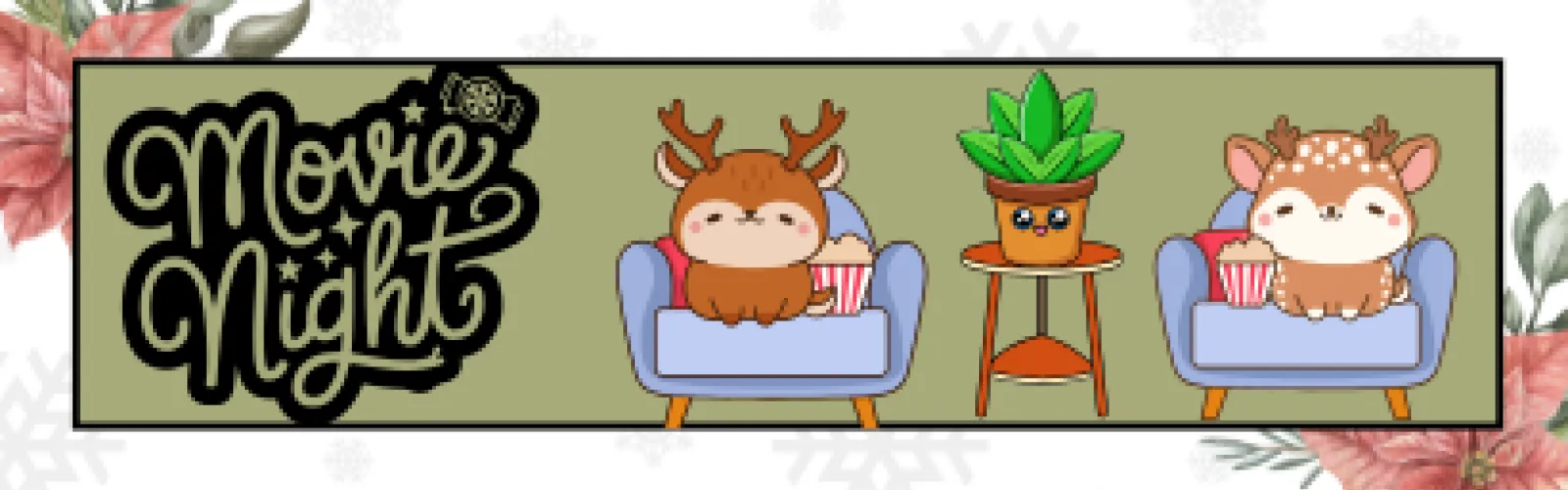 It's two cool cats on movie night