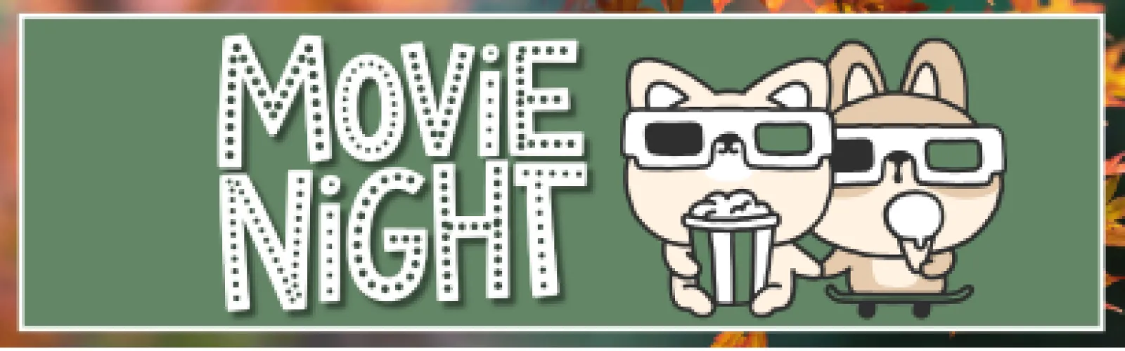 It's two cool cats on movie night