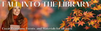 Fall leaves, warm sweaters, and books. A young lady holds a book.